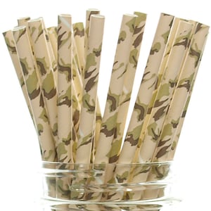 Camo Reusable Straws / Printed Straws / Acrylic Straws – Farmhouse  Fabrication