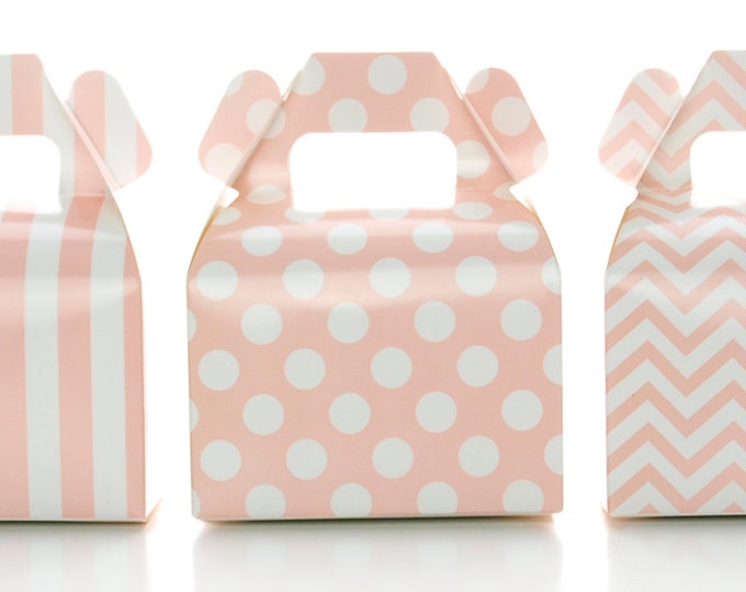 Light Pink Party Favor Box Trio 36 Pack Mini Party Favor Etsy