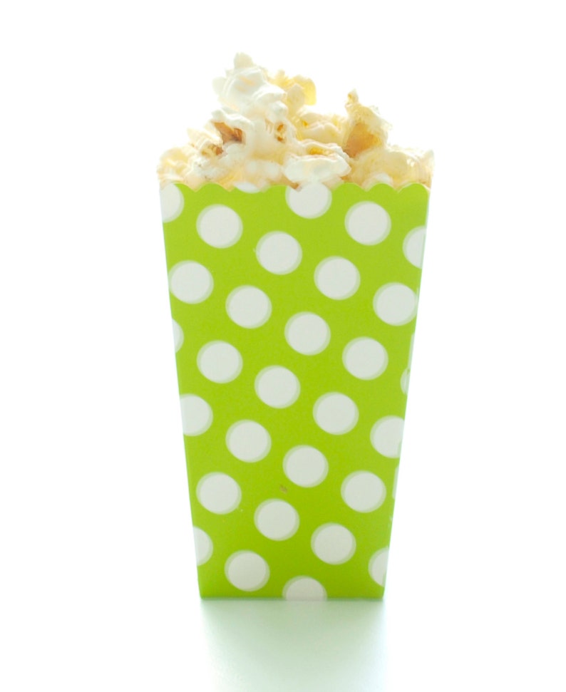 Green Popcorn Boxes 36 Pack Candy Buffet Supplies Dessert Etsy