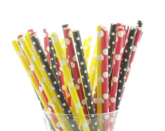 Mickey Mouse Inspired Straws (25 Pack)