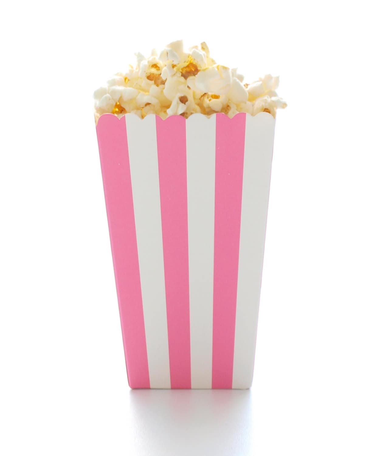 Hot Pink Stripe Popcorn Boxes 12 Pack Party Popcorn Etsy