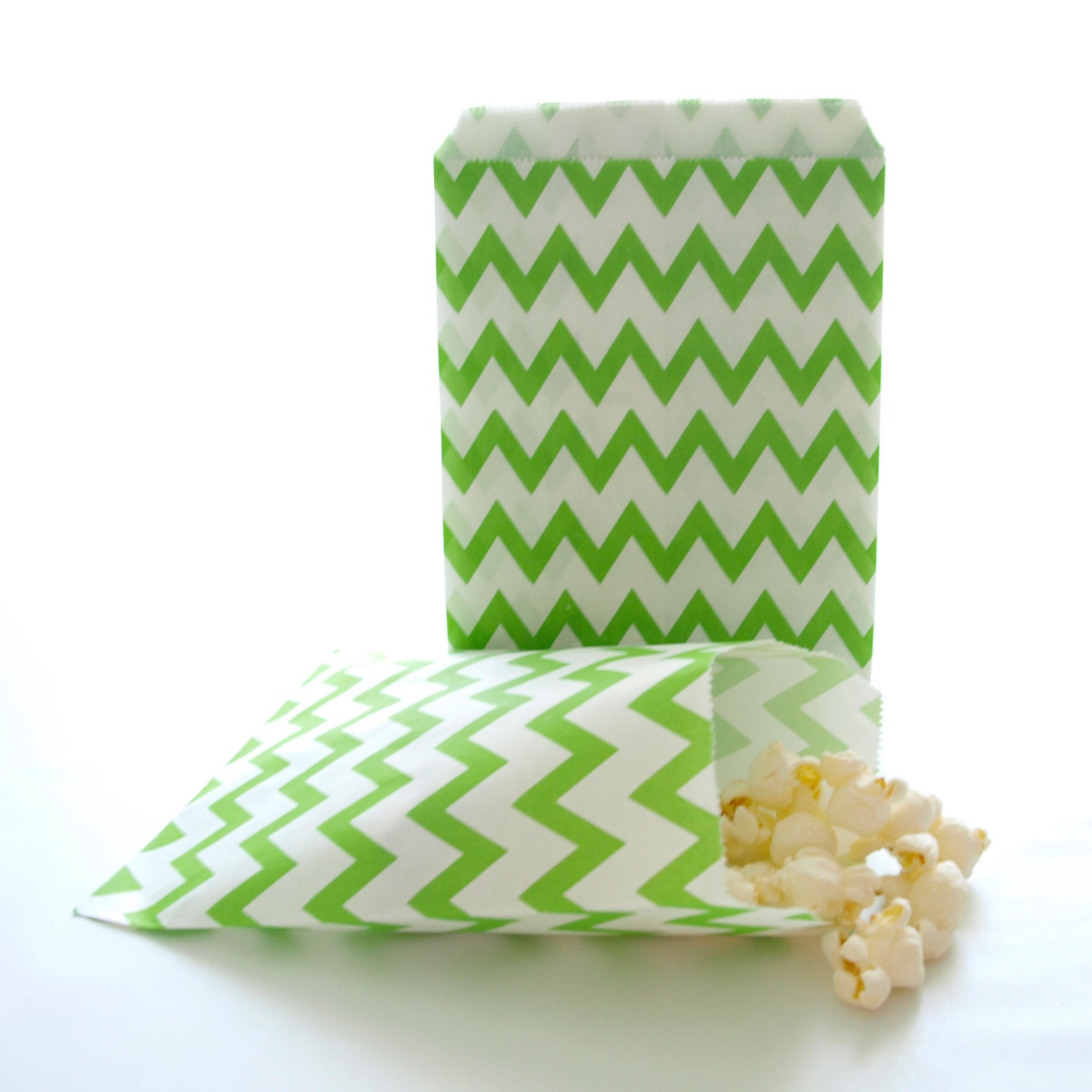 Green Party Favor Bags 75 Pack 1 of Each Design Treat Etsy