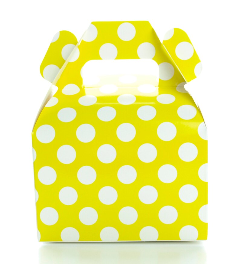 Wedding Candy Boxes Yellow Party Favors 36 Pack Gable Box Etsy