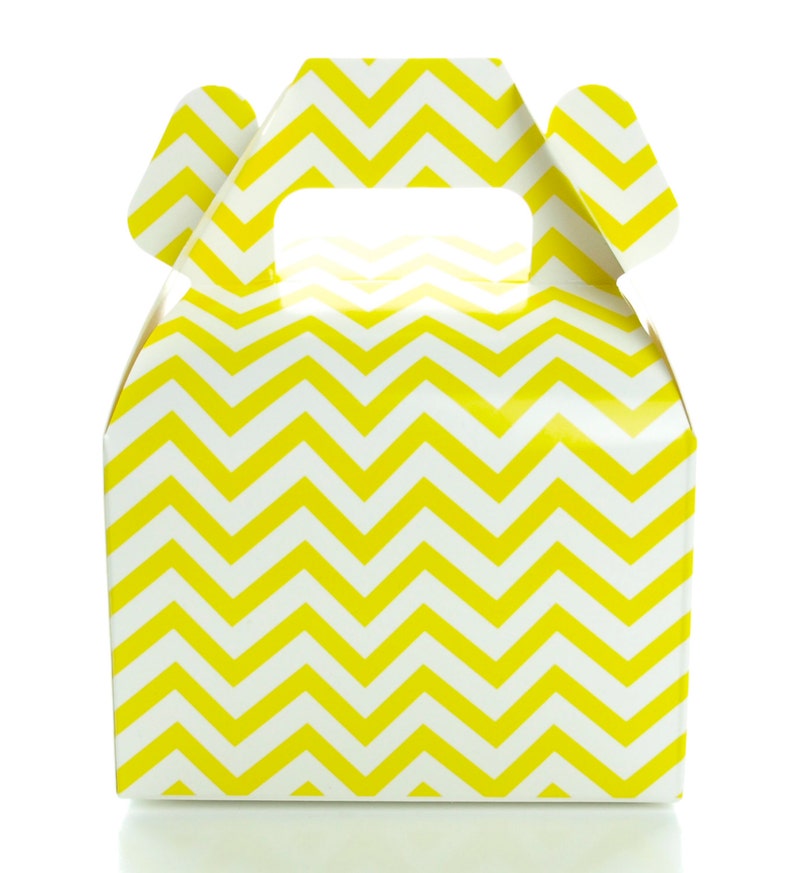 Wedding Candy Boxes Yellow Party Favors 36 Pack Gable Box Etsy