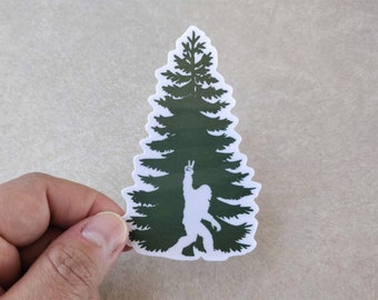 Big Foot Hiking Sticker, Adventure Sticker, Outdoorsy Sticker For Water Bottles or Laptop, Hiking Gift, Camping Gift, Stocking Stuffer