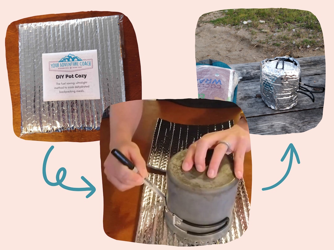 Ultralight Backpacking Gear, Backpacking Pot Cozy Kit, Reflectix Cozy