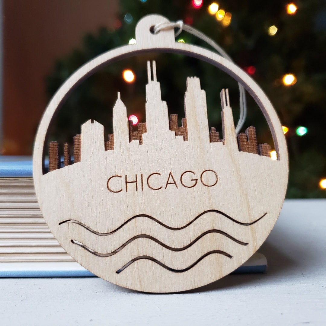Chicago Skyline Christmas Ornament 