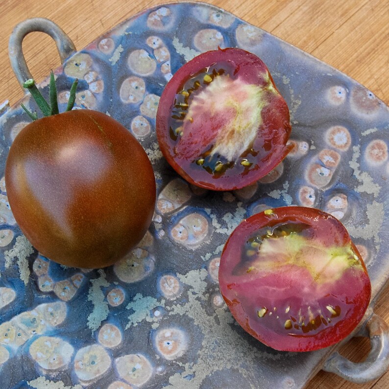 Black Prince Tomato Seeds 25: Certified Organic, Non-GMO, Heirloom Seed Packet, Home Vegetable Garden, Tomato Garden Bild 1