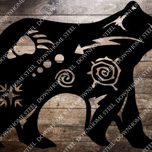 Southwest Bear svg/dxf - Digital Download - Laser CNC Plasma Waterjet - DXF SVG