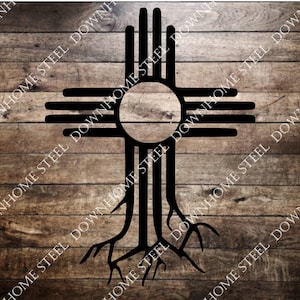 Southwest Zia Roots svg/dxf - Downhome Steel Digital Download - Laser CNC Plasma Waterjet - Zia Roots Southwest DXF SVG