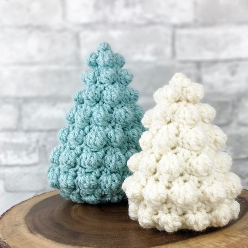 Original Bobble Christmas Tree CROCHET PATTERN Bobble Tree, Rustic Holiday Decor, Farmhouse Christmas Tree, Bobble Christmas Tree image 3