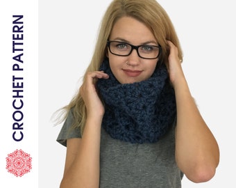 Chunky Lace Cowl CROCHET PATTERN - Pattern for Chunky Cowl - Crochet Cowl Pattern - Neck Warmer Pattern