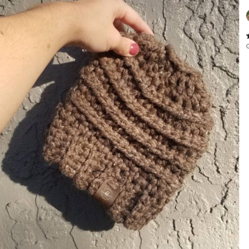 Ribbed Beehive Beanie Crochet Pattern: Super Bulky Women's Winter Hat (PDF Pattern) image 7