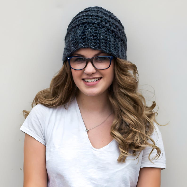 Ribbed Beehive Beanie Crochet Pattern: Super Bulky Women's Winter Hat (PDF Pattern) image 4