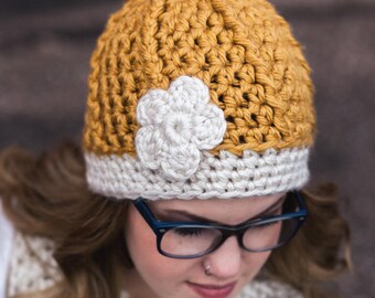 One Hour Crochet Ribbed Beanie Pattern: Super Bulky Yarn (PDF Pattern)