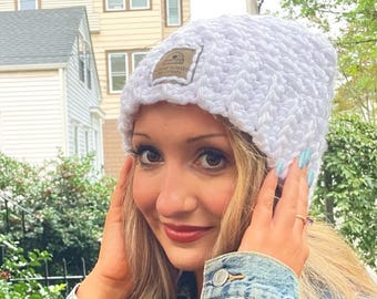 Grit Stitch Crochet Beanie Pattern: Super Bulky Hat (PDF Pattern)