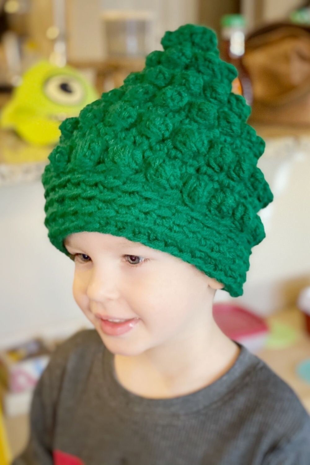 30 Christmas Tree Hat Crochet Patterns for Festive Holiday Makes 18 Bobble Christmas Tree Beanie Crochet Pattern