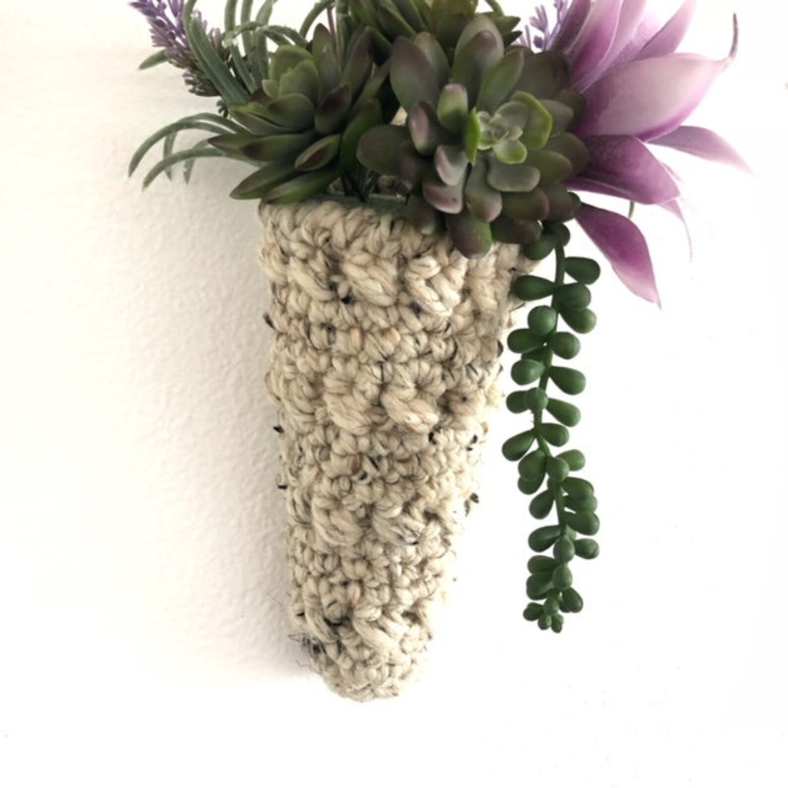 Hanging Planter CROCHET PATTERN Cone Shaped Hanging Planter Etsy