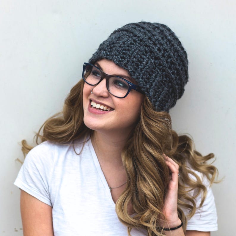 Ribbed Beehive Beanie Crochet Pattern: Super Bulky Women's Winter Hat (PDF Pattern) image 2