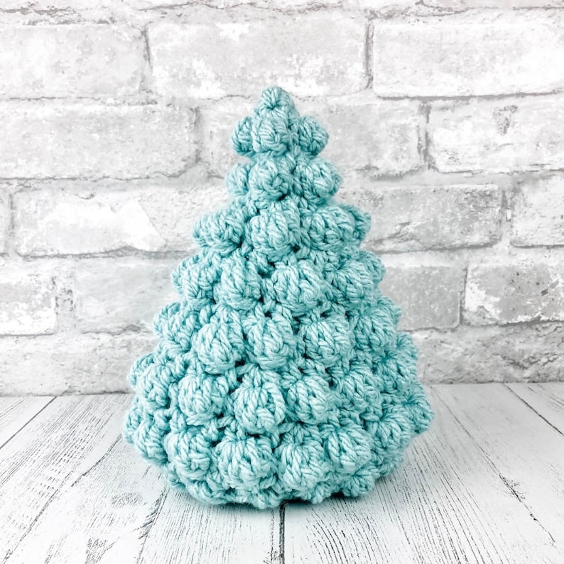 Original Bobble Christmas Tree CROCHET PATTERN Bobble Tree, Rustic Holiday Decor, Farmhouse Christmas Tree, Bobble Christmas Tree image 2