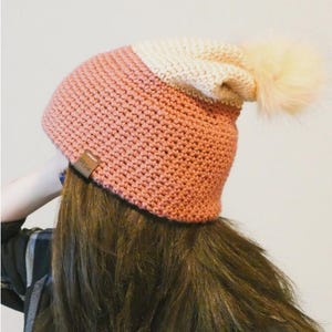 Easy Crochet Double Brim Slouch Hat Pattern (PDF Download) image 1
