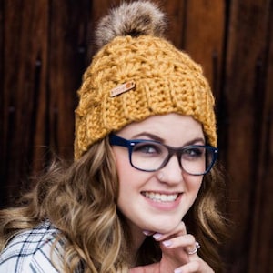 Shell Stitch Beanie Crochet Pattern: Chunky Winter Hat (PDF Pattern)