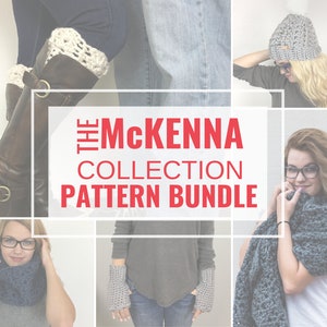 CROCHET PATTERN Bundle | McKenna Collection | Super Chunky Fashion Accessories for Makers