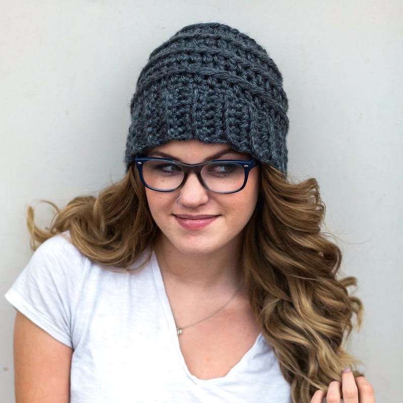 Ribbed Beehive Beanie Crochet Pattern: Super Bulky Women's Winter Hat (PDF Pattern) image 5