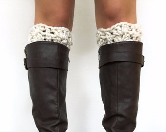Chunky Crochet Boot Cuffs Pattern: Super Bulky Yarn (PDF Pattern)