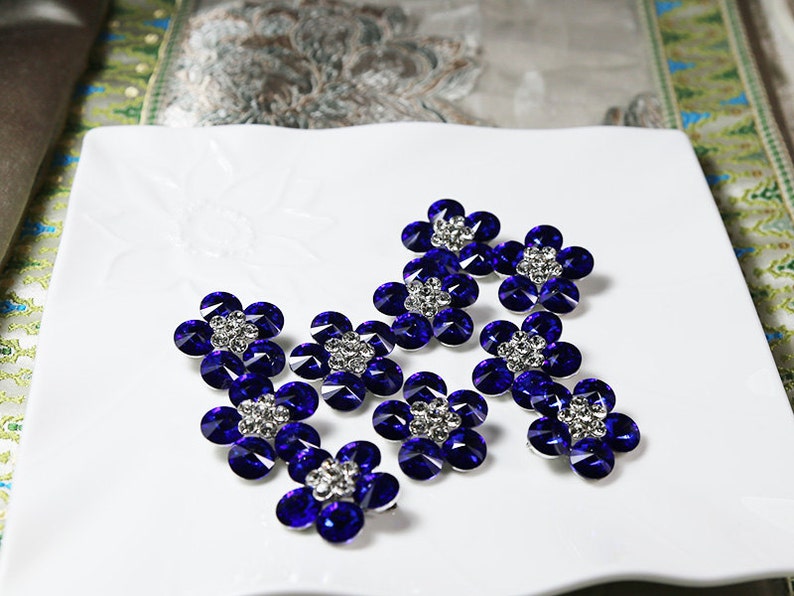 Wholesale Brooches 10x BLUE Crystal Rhinestone Brooch Wedding Etsy