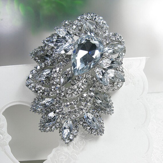 Crystal Rhinestone Brooches