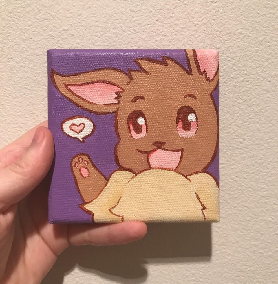 Kawaii Eevee Pokemon Peinture Etsy Kawaii Eevee Pokemon Peinture Etsy