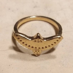 ADLER RING, Flügel, Vogel Ring, Tier Schmuck, vergoldet, handgemacht, minimal Schmuck, Geschenk Weihnachten, mystisch, Ring Boho, Hippie