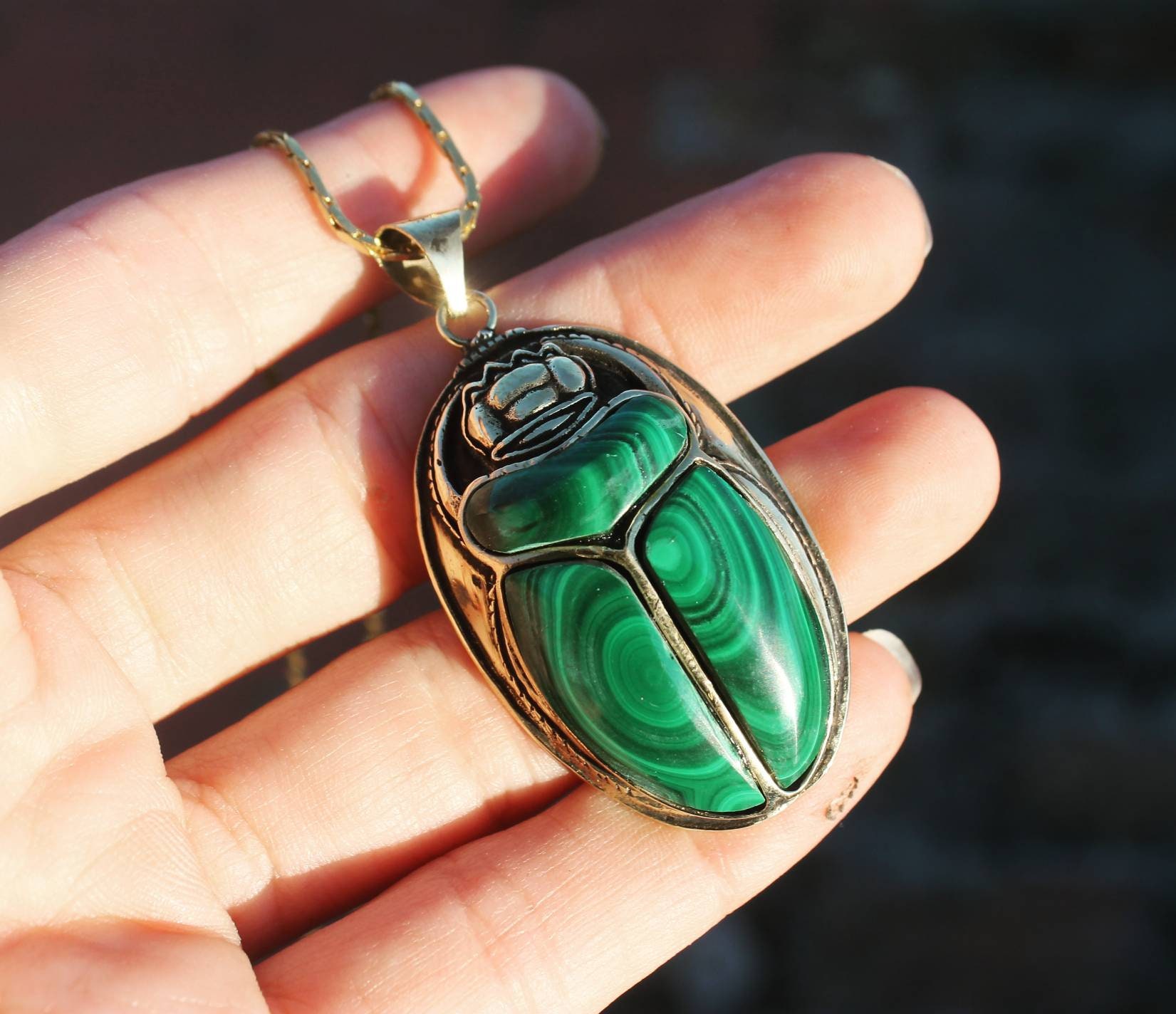 KHEPRI malachite inlayed pendant, hand-carved scarab, beatle jewelry,  Egyptian jewelry, egyptian revival, malachite, Khepri pendant, gift - Etsy  Portugal