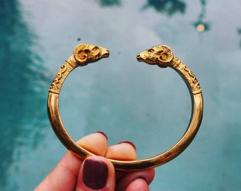 Bracelet Vintage En Bois Sculpté Et Nacre - Occasion, Bon état