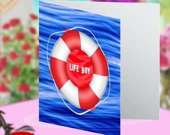 Life Boy Blank Greeting Card