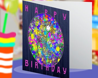 Happy Birthday Blank Birthday Greeting Card