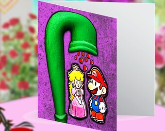 Gamer Love Blank Greeting Card