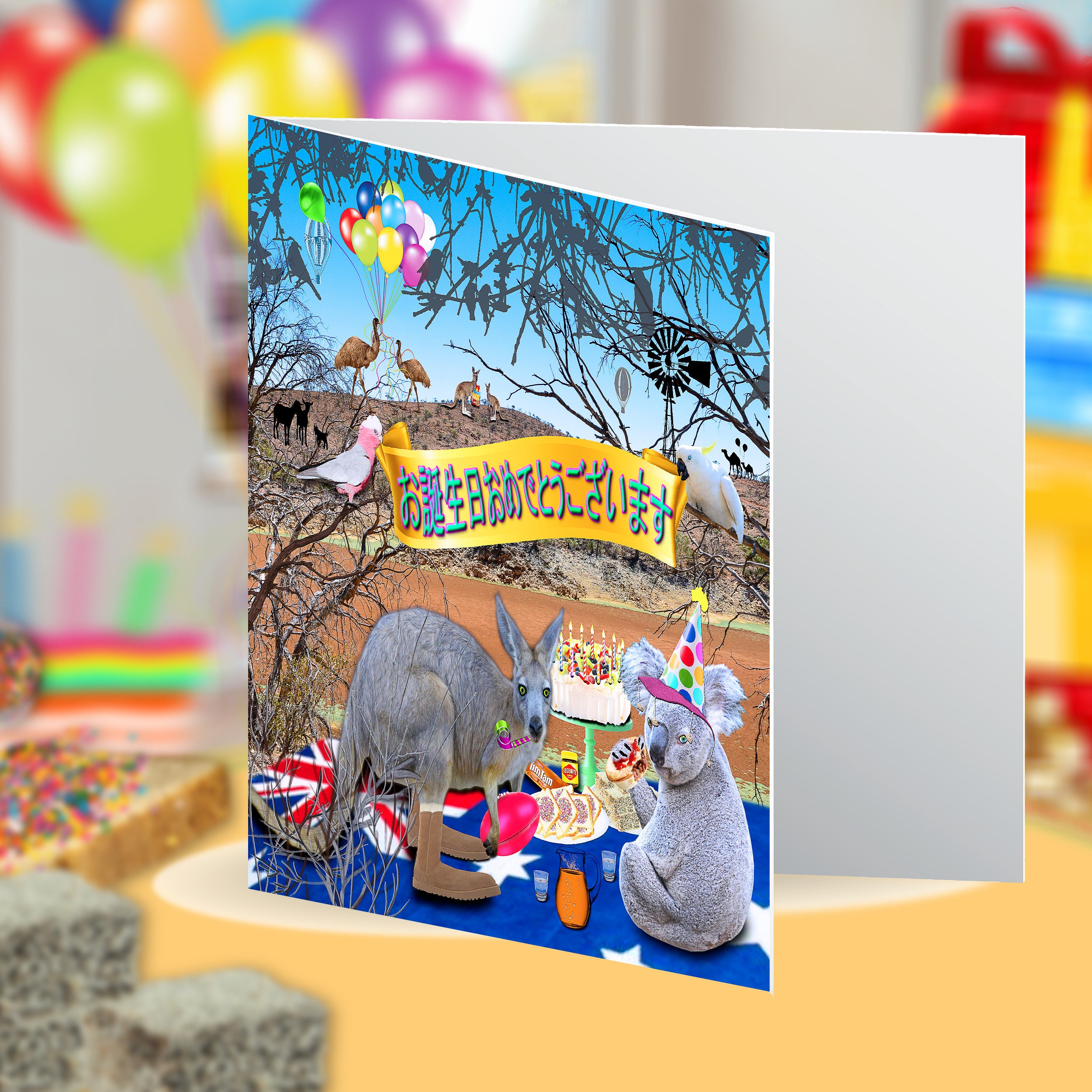 Japanese Language Japanese Happy Birthday Card 日本語バースデーカード Etsy