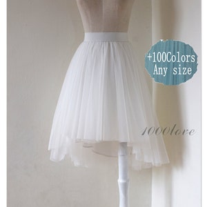 High low tulle skirt wedding bridesmaid tulle skirt women tulle skirt,custom tulle wedding skirt,photo shoot evening prom skirt