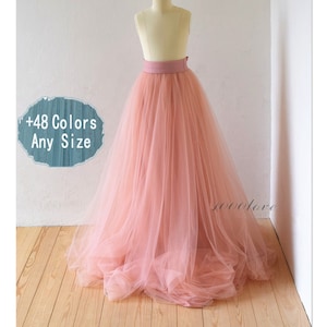 Children tulle skirt,baby party birthday gift, Flower girls,skin pink softest photo shoot tutu,children floor lenght skirt,custome size