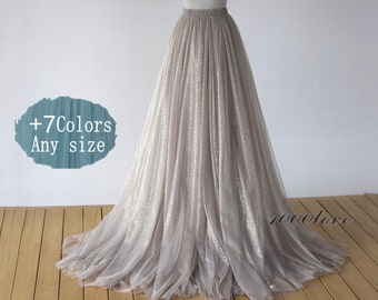 black sparkle tulle skirt