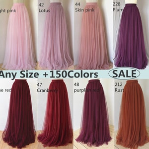 Tulle skirt 100+colors adult wedding bridesmaid tulle skirt,any size women tulle skirt,custom tulle wedding skirt dresses