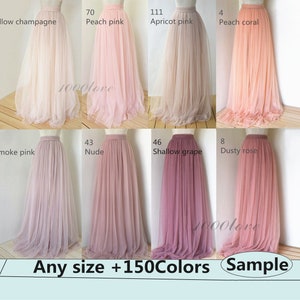 Échantillon du tulle, échantillon de couleur de tulle, nuancier du tulle, plus de 200 couleurs au choix image 1