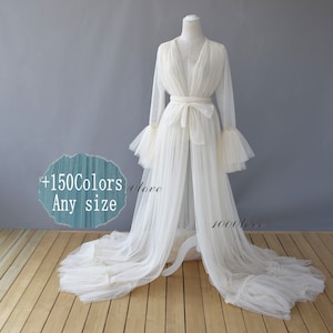 Off white see through tulle formal evening dresses,long sleeves photo shoot tulle dress,Maternity Photography,Tulle Maternity Gown