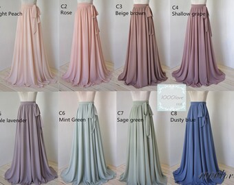 bridesmaid chiffon skirt