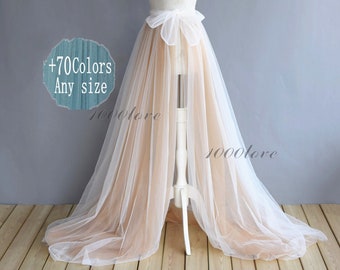 Multicolor detachable overskirt, one layer two layer or three layer ,softest tulle skirt ,bride wedding skirt,photo shoot tulle skirt