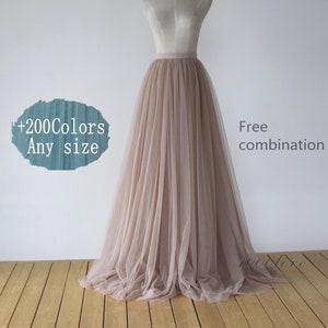 Mixture color three layer beautiful tulle skirt, summer party wedding tutu skirt,wedding photo shoot tulle skirt