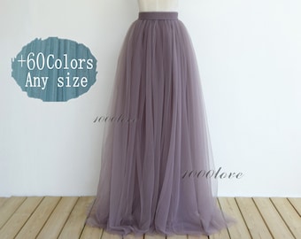 Lavender purple dovetail tulle skirt,adult women wedding party tulle skirt