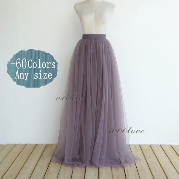 Lavender purple dovetail tulle skirt,adult women wedding party tulle skirt